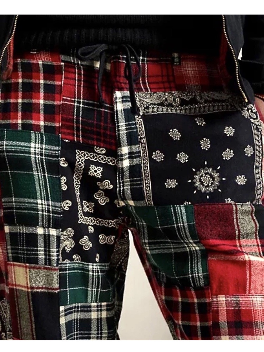 New Ralph Lauren Polo Prepster Patchwork Men’s Easy Pants - Drawstring Lounge - Picture 3 of 13